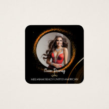 Sunset Dust QR Code Photo Profile Card
