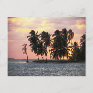 Sunset, E Lemmons, Kuna Yala, Panama Postcard