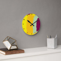 Sunset Earthly Multicolored Acrylic Wall Clock