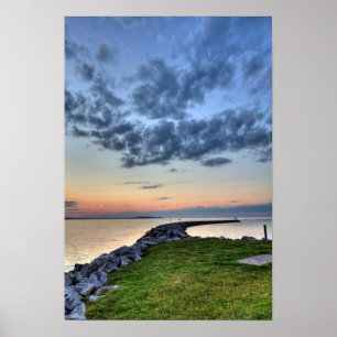 Sunset, Elk Rapids, Michigan Poster