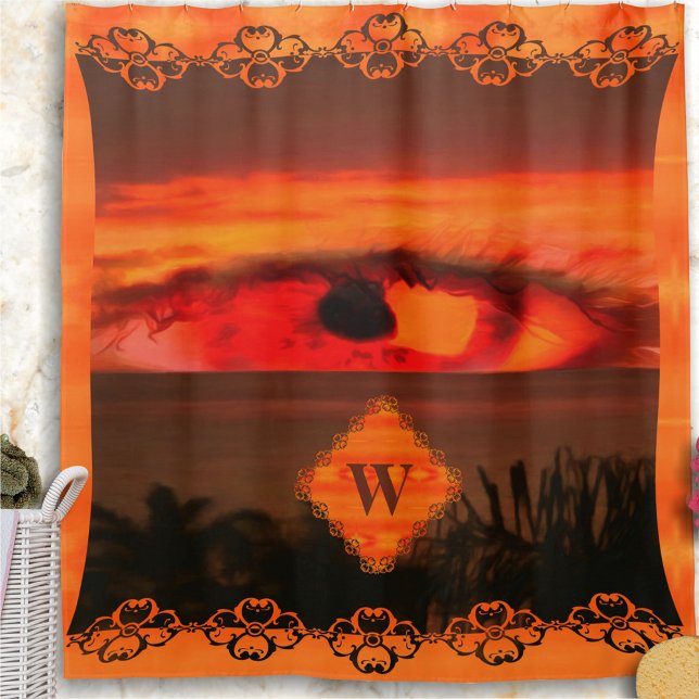 Sunset Eye 2106 Shower Curtain (Creator Uploaded)