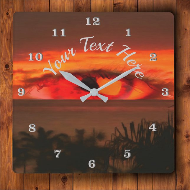 Sunset Eye 2106 Square Wall Clock (Creator Uploaded)