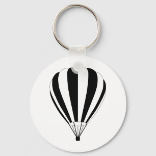 sunset fade hot air balloon key ring