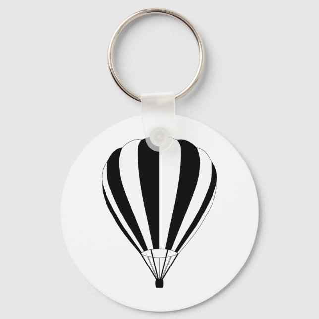 sunset fade hot air balloon key ring (Front)