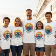 Sunset Family Name Vacation Cruise Ship Keepsake