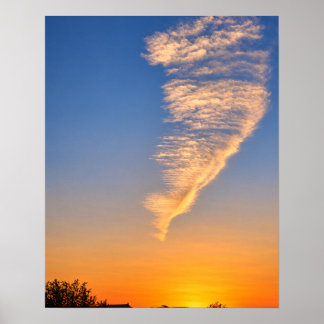 Sunset Feather Cloud 16x20 Unframed Art Print