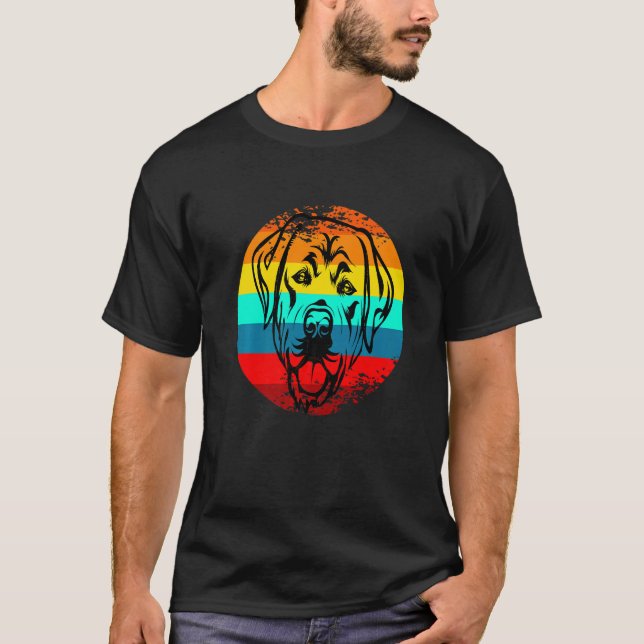 Sunset Featuring Labrador Retriever Lab Dog T-Shirt (Front)
