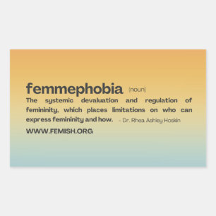 Sunset FEMMEPHOBIA Sticker 