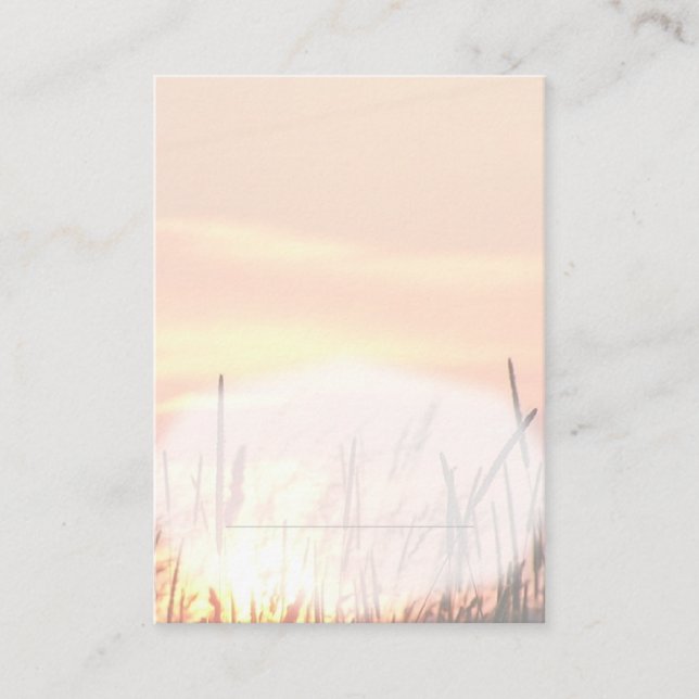 Sunset Field Place Card (Front)