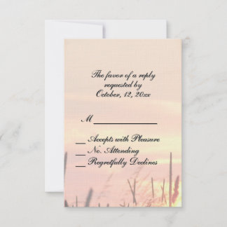 Sunset Field Wedding RSVP