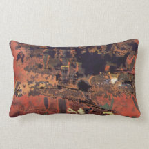 Sunset Fires Lumbar Pillow with Arabic Letters