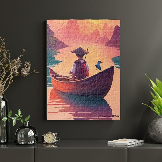 Sunset Fishing Jigsaw Puzzle (Creator Uploaded)