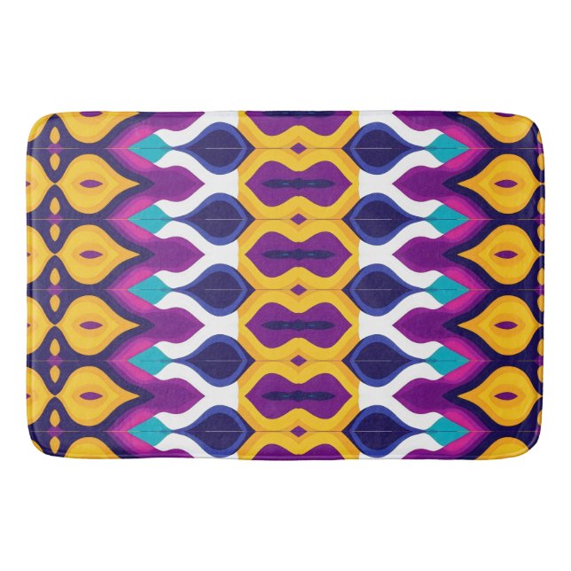 Sunset Flame Repeat Bath Mat (Front)