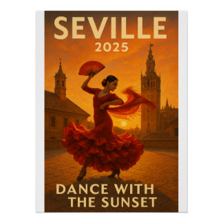 Sunset Flamenco in Seville Poster