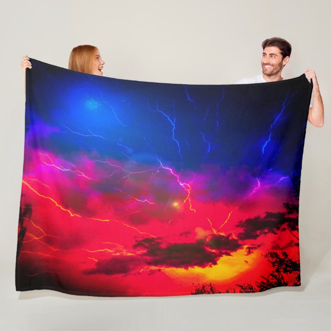 Sunset Fleece Blanket (In Situ)