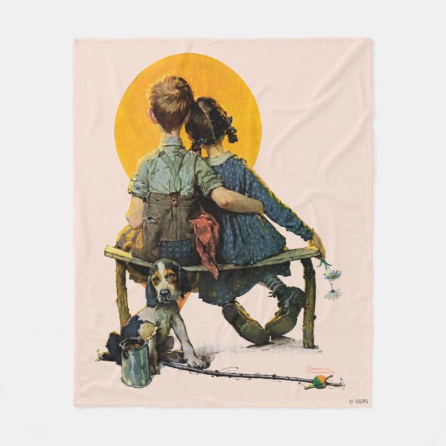 Sunset Fleece Blanket (Front)