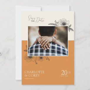 Sunset Floral Save The Date