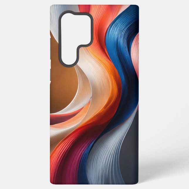 Sunset Flow Abstract Samsung Phone Case (Back)