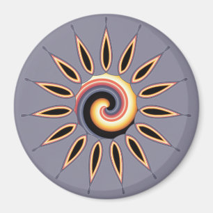 Sunset Flower Magnet