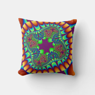 Sunset Flower Throw Pillow