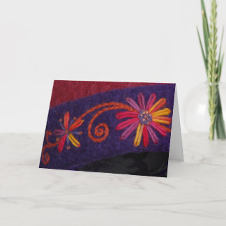 Sunset Flower & Vine Card