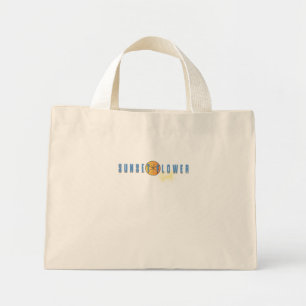 SUNSET FLOWER YELOW PINUP MINI TOTE BAG