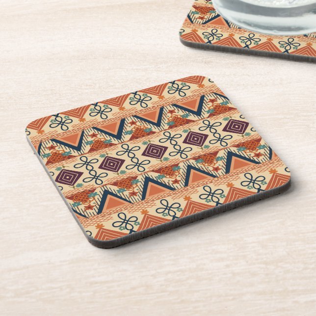 Sunset Folk Art Coaster (Left Side)