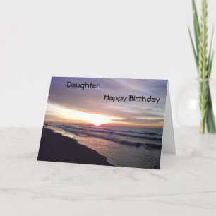 SUNSET FOR DAUGHTER'S BIRTHDAY CARD
