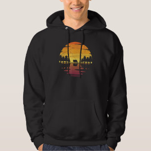 Sunset Forest Animal Brown Bear Outdoors Animal Na Hoodie