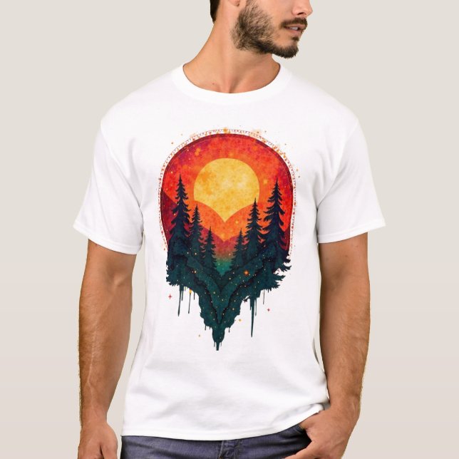 Sunset Forest T-Shirt (Front)