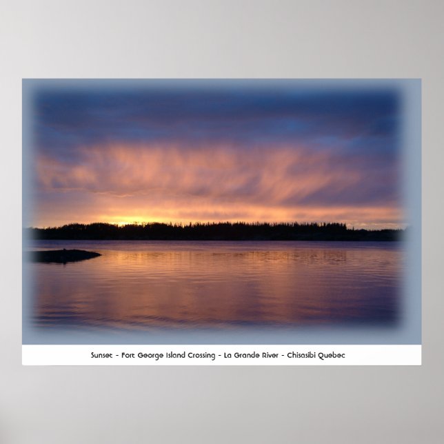 Sunset - Fort George Island Crossing Poster (Front)