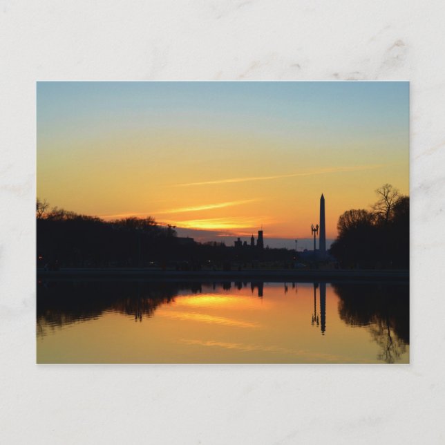Sunset from Capitol Hill. Postcard (Front)