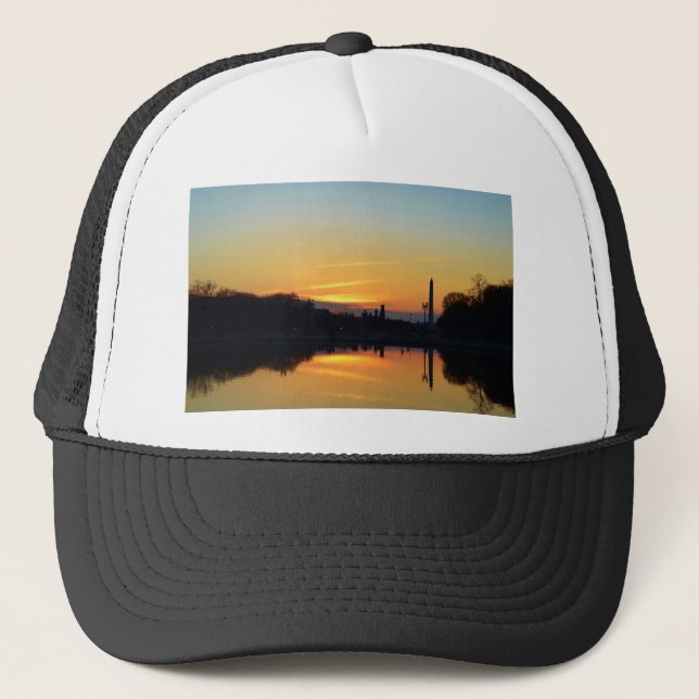Sunset from Capitol Hill. Trucker Hat (Front)