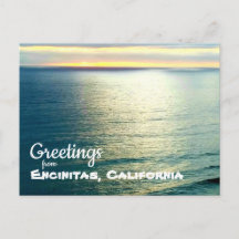 Sunset from Encinitas California Moonlight Beach 