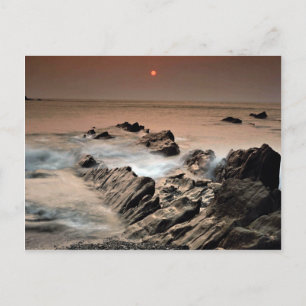 Sunset from Ilfracombe Beach, North Devon, England Postcard
