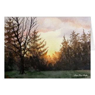 Sunset from my studio window