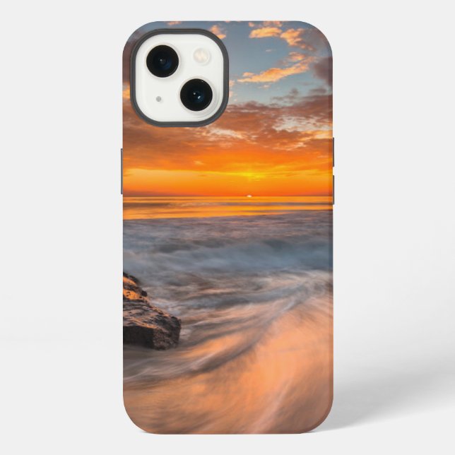Sunset from Tamarach Beach iPhone Case (Back)