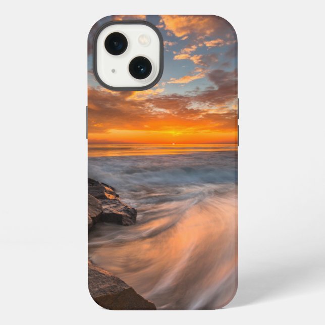 Sunset from Tamarach Beach iPhone Case (Back)