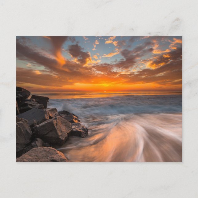 Sunset from Tamarach Beach Postcard (Front)