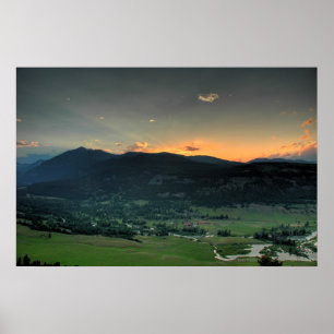 Sunset From the East Ridge Poster