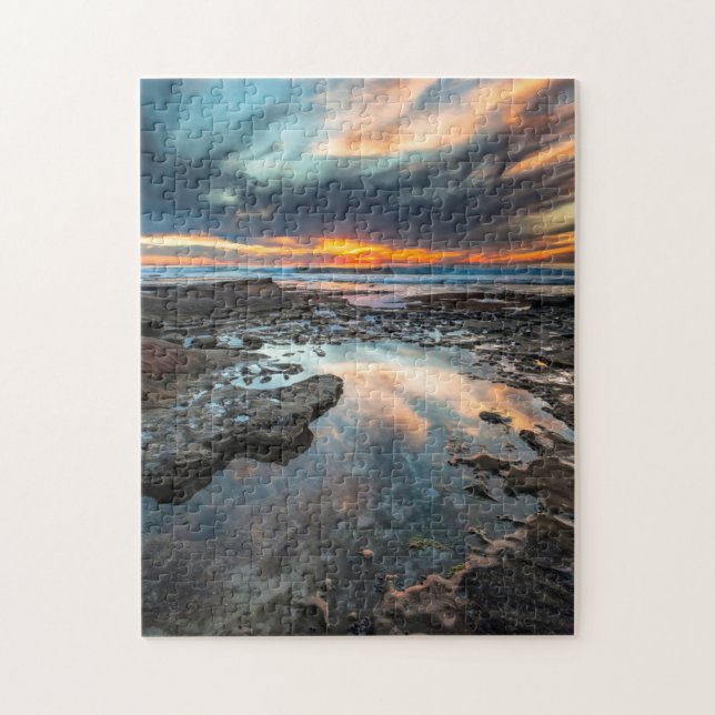 Sunset from the tide pools jigsaw puzzle (Vertical)