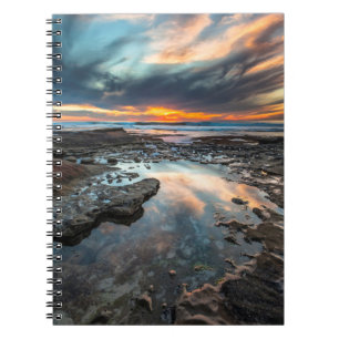 Sunset from the tide pools notebook