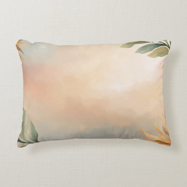 Sunset Fusion Throw Pillow (Front)