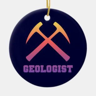 Sunset Geologist Ornament