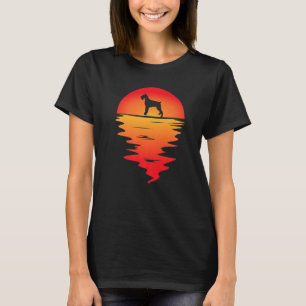 Sunset Giant Schnauzer Dog T-Shirt