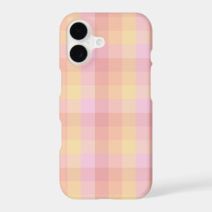 Sunset Gingham Check in Pink, Yellow, and Red
