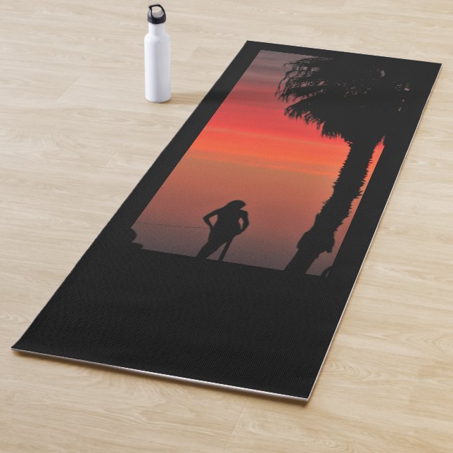 Sunset Girl Yoga Mat (In Situ)