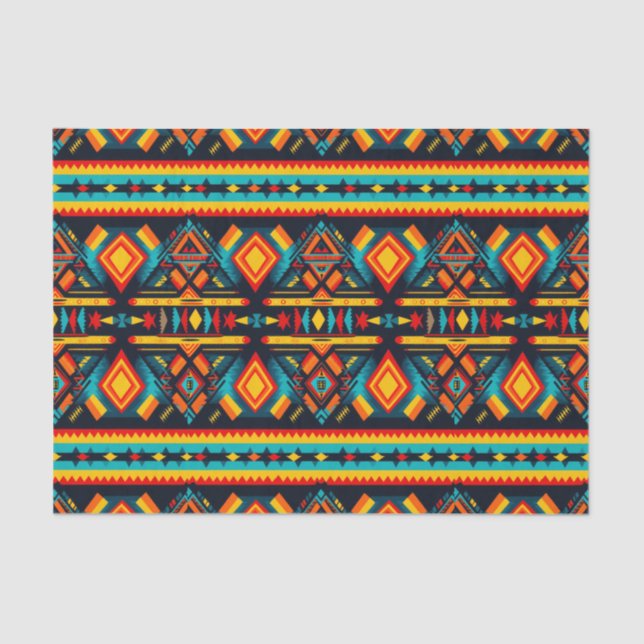 Sunset Glow Aztec Harmony Decoupage Paper