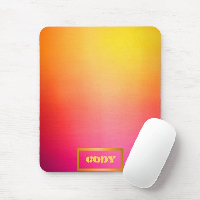 Sunset Glow Customisable Ombre  Mouse Pad (With Mouse)