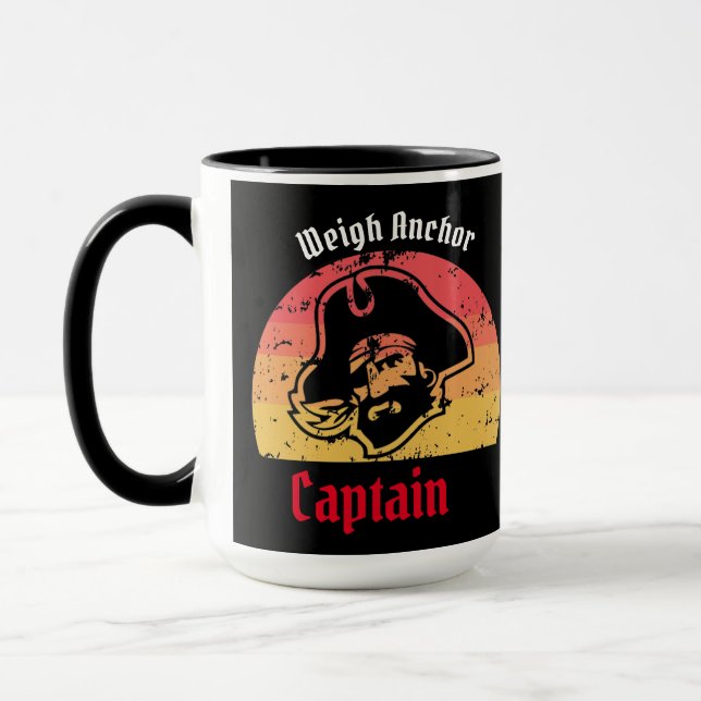 Sunset  golden age of piracy Pirate Ship  Mug  (Left)